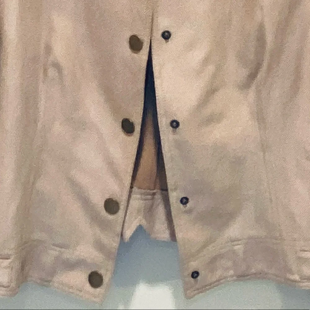 🌟HP🌟NWOT Camel Microfiber/Faux Suede Snap Close Jacket - Picture 4 of 11